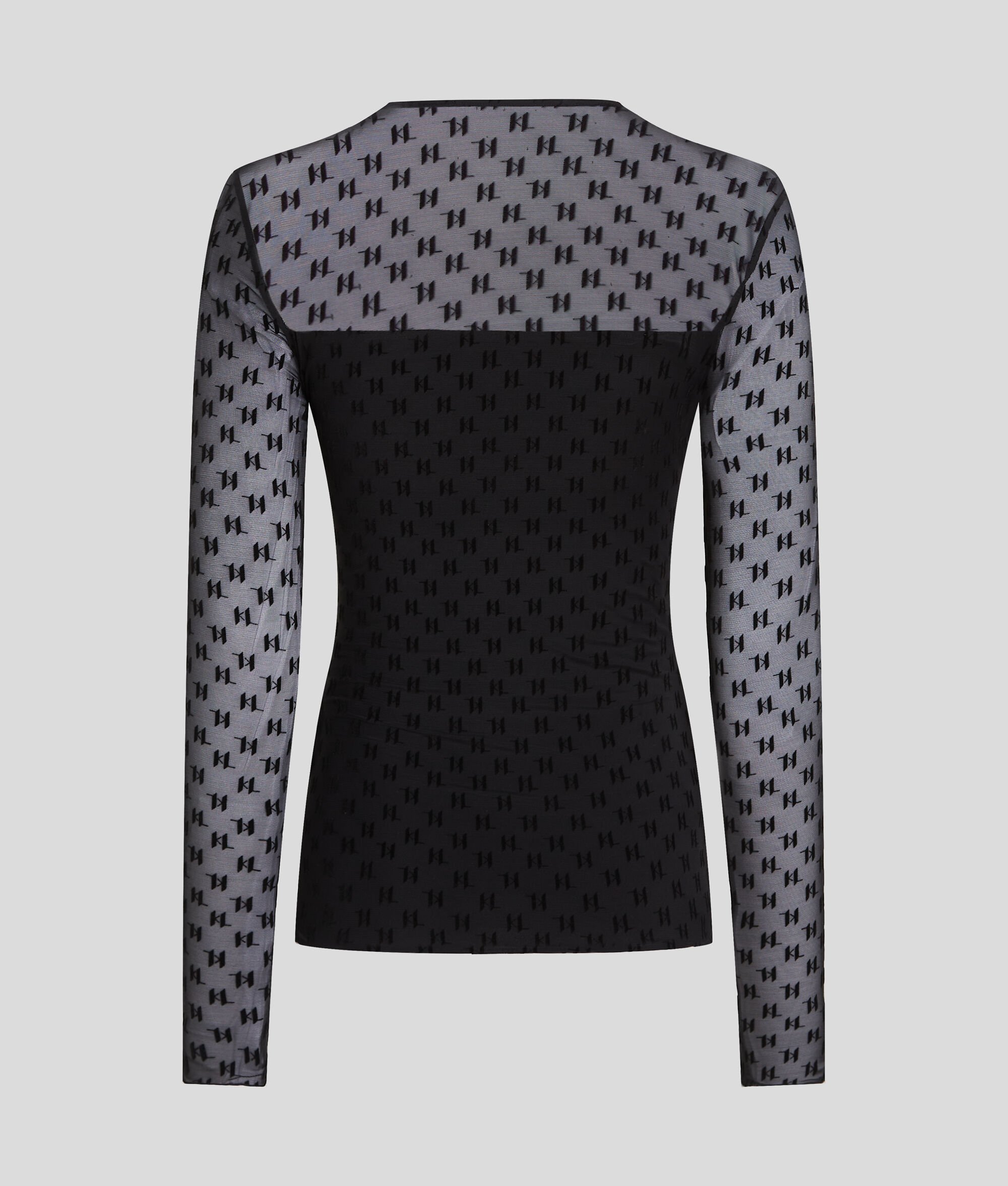 (image for) Effortless KL MONOGRAM MESH TOP